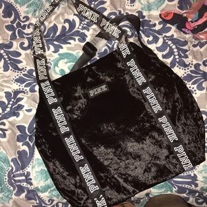 Vs pink mini duffle bag